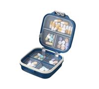 Small Size Pills Case Holds Multiple Medications 7 Day Supply Portable Medicine Case for Elderly and Travelers Efficient Portable Box Seven Compartment Box Clear Container Sturdy Organizers