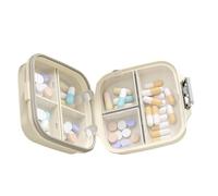 Small Size Pills Case Holds Multiple Medications 7 Day Supply Portable Medicine Case for Elderly and Travelers Efficient Portable Box Seven Compartment Box Clear Container Sturdy Organizers
