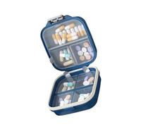 Small Size Pills Case Holds Multiple Medications 7 Day Supply Portable Medicine Case for Elderly and Travelers Efficient Portable Box Seven Compartment Box Clear Container Sturdy Organizers