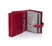 Small Size RED LIZARD mock - Little Little Book of Earrings - A Small Book for Keeping Your Earrings Safe!