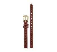Small Size ultra-thin Soft Cowhide Strap for Rosemont Rose Fossil Casio Watch Lizard Pattern Leather Women 6mm 8mm 10mm(Brown-gold,14mm)