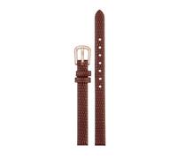 Small Size ultra-thin Soft Cowhide Strap for Rosemont Rose Fossil Casio Watch Lizard Pattern Leather Women 6mm 8mm 10mm(Red-gold,16mm)