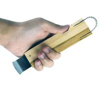Small Size Wooden Handle Coconut Grater - Durable Sharp Stainless Steel Blade Shredder & Multi-Purpose Rasp for Easy Use Efficient Shredding Tool (Wooden Handle)