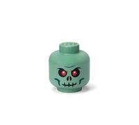 Small Skeleton Storage Head - Green