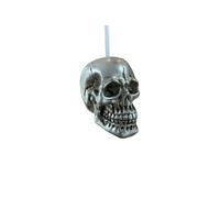Small Skull Light Pull with Cord and Connector (Silver)