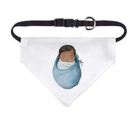 Small 'Sleeping Baby in Blue' Dog/Cat/Pet Bandana (PD00063689)