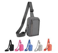 Small Sling Bag Cross Body Chest Bag Shoulder Bag for Men Women Lightweight Crossbody Backpack Water Resistant Crossbody Man Bag for Outdoor Sports Runner Workout Hiking Cycling Travelling, Gray