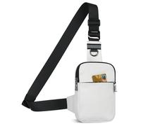 Small Sling Bag Cross Body Chest Shoulder Bag for Men Women - FRID Blocking Pocket and Adjustable Straps Crossbody Bag, Water Resistant Bum Bags for Runner Workout Hiking Cycling Travelling