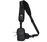 Small Sling Bag for Men-Cross body bag with Keyholder,Mini Chest bag for Women- Multipurpose Travel Backpack for Hiking, Black, One Size