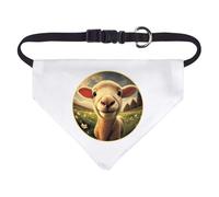 Small 'Smiling Baby Lamb' Dog/Cat/Pet Bandana (PD00061613)