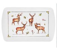 Small Snack/Crumb Melamine Tray - Winter Stags