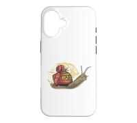Small snail sits on a larger snail funny taxi Slug Snails Case for iPhone 16
