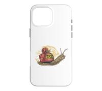 Small snail sits on a larger snail funny taxi Slug Snails Case for iPhone 16 Pro Max