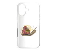 Small snail sits on a larger snail funny taxi Slug Snails Case for iPhone 17