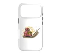 Small snail sits on a larger snail funny taxi Slug Snails Case for iPhone 17 Pro
