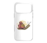Small snail sits on a larger snail funny taxi Slug Snails Case for iPhone 17 Pro Max