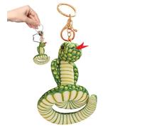 Small Snake Plush Keychain, Snake Plush Keychain | Cute Snake Backpack Pendant,Small Snake Animal Keychain Pendant,Soft Plush Animal Pendant for Backpack, green, 説明を参照してください