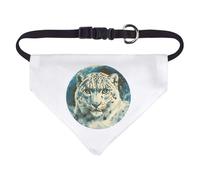 Small 'Snow Leopard Portrait' Dog/Cat/Pet Bandana (PD00062469)