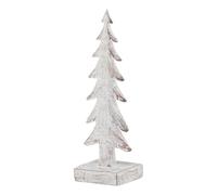Small Snowy Forest Tree Sculpture Love Lace White One Size