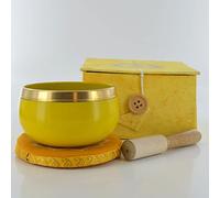 Small Solar Plexus Chakra Purple Singing Bowl Home Decor