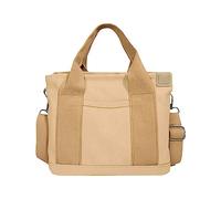 Small Solid Bag Cute Canvas Bag Fashionable Convenience Bag Temperament Handbag Portable Storage Bag Women's Clutch Handbags (Khaki, One Size)