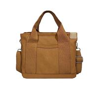 Small Solid Bag Cute Canvas Bag Fashionable Convenience Bag Temperament Handbag Portable Storage Bag Women's Clutch Handbags (Brown, One Size)