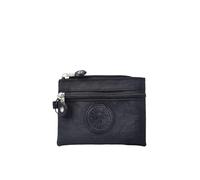 Small Solid Canvas Coin Bags for Kids with Card Holder Men Women Wallet Storage Bag Students Bus ID Credit Card Holder Purses(Black,1PCS)