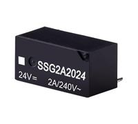 Small Solid State Relay Pin SSG DC Control AC/DC 36V 24V Current 2A Direct Plug Board Optically Isolated Non-Contact Sunken(DC-AC 2A)