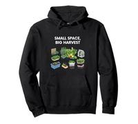 Small Space Big Harvest Urban Farmer Tabletop Vegetable Pullover Hoodie