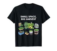 Small Space Big Harvest Urban Farmer Tabletop Vegetable T-Shirt