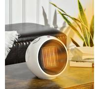 HOMCOM Table Top Space Heater, Ceramic Electric Heater with 3 Heating Mode White