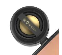 Small Speaker, Audio Amplifier for Phones, Plug-and-Play Computer Audio Booster, PP Compact Music Player, Ideal for Cycling, Home, Portable Sound Solution for On-the-Go Listening, 4.1x4.1x3.4cm