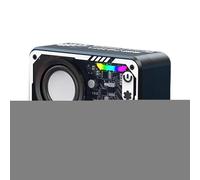 Small Speaker, Audio with Loud Sound, Multifunctional Colorful LED 3D Surround Sound Speaker for Party, Wedding, Beach, Camping