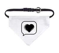 Small 'Speech Bubble Heart' Dog/Cat/Pet Bandana (PD00065339)