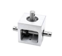 Small Spiral Bevel Gearbox Corner Turning Device 1.25M 19T 12mm Shaft 90-Degree Right Angle Transmission Reversing Gearbox