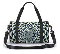 Small Sports Duffel Bag 13L Gym Bag Swimming Bag Adjustable Strap | Spiral Optical Illusion Art Printed Kids Travel Bag Compact Gym Sack For Dance Swimming Camping Travel