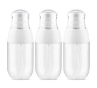 Small Spray Bottle, Fine Mist Mini Spray Bottles 1.7oz, Empty Plastic Travel SIze Stylist Sprayers Leak Proof Refillable Containers, for Toners Face Hair Perfume Skincare Cosmetics (Clear, 3Pcs)