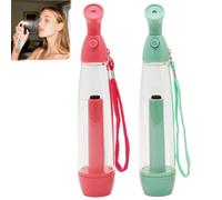 Small Spray Bottles, Refillable Handheld Water Mists, Makeup Water Face Sprayer, Clear Refillable Portable Containers for Cosmetic Skincare, Fine Mist Travel Spray Bottle, Easy to Use (Green+Pink)