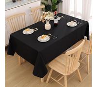 Small Square Tablecloth Black Table Cloth Cover 80x80 cm Black Pattern Wipe Clean Polyester Fabric, 3D Table Protector for Kitchen Dining Party 31x31 in a-291