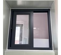 Small Square Window for Shed/Chicken Coop, Horizontal Sliding Window with Metal Screen, Ventilated Slider Windows for Playhouse, Warehouse, Garage(Gray,33x33in/82x82cm)