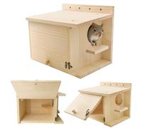 Small Squirrel Nest Box，Squirrel House, Suitable for Squirrels, Chipmunks, and Small Animals,Outdoor Shelter.