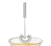 Small Stainless Steel Egg Beater - Hand Whisk for Mixing Sauces in the Kitchen | for Beating Whipping, Stirring, Cooking, Mixing, Home Kitchen, Picnic, Camping, Pastry Chefs
