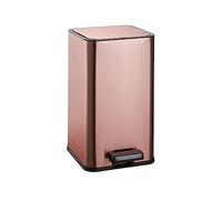 Small Stainless Steel Square Trash Can with Double Layer Pedal Design for Kitchen Living Room and BathroomDurable Stylish SpaceSaving Waste Bin