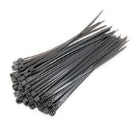 Small Standard Nylon Cable Ties 2.5mm in Width Zip Straps, Pack of 100 (2.5mm x 100mm, Grey)