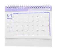Small Standing Desk Calendar from July 2025 to December 2026 | Pink Paper, Freestanding Display, for Desk or Table Surfaces, Modern Minimalist Style, Planners