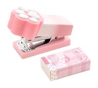 Small Stapler, Meow Mini Stapler, Built-in Pocket Cat Paw Staplers, Mini Office Staplers Less Effort, Staples Included