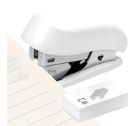 Small Stapler - Portable Staple Paper Binding Tool for Easy Use, Lightweight Stapler with 12 Sheet Capacity, Compact School Supply for Classroom, Studio, Home, Desk Organization, 2.99x1.61in