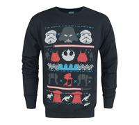 (Small) Star Wars Christmas Jumper (Mens Blue)