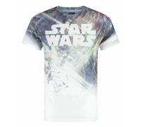 (Small) Star Wars Short Sleeved T-Shirt (Mens White)