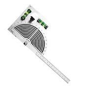 Small steel long curtain device with precision adjustable 180 degree angle bubble level and scale multi-function angle gauge